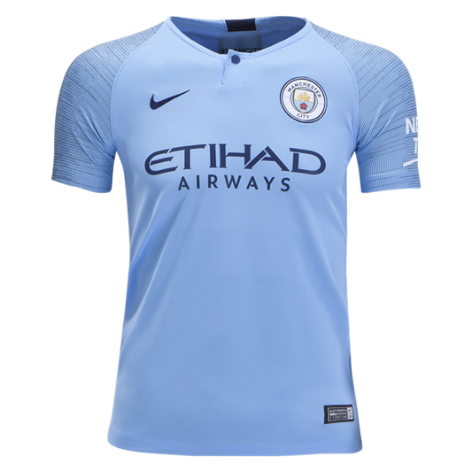 Nike Youth Manchester City FC Home Jersey 18/19 Club Replica Youth Small Field Blue/Midnight Navy - Third Coast Soccer