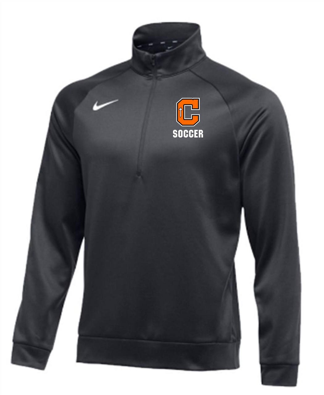 Nike Catholic BR 1/4 Zip Therma Top - Anthracite Catholic HS BR Mens Small Anthracite - Third Coast Soccer