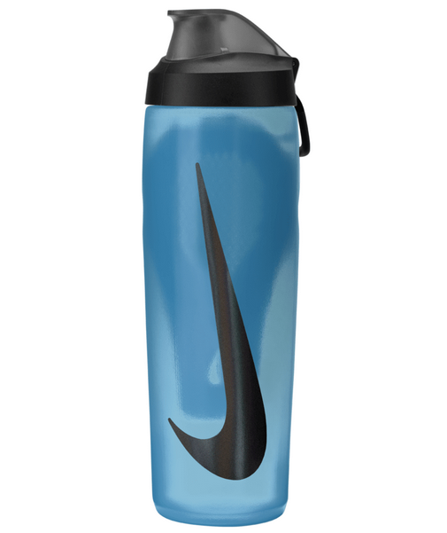 Nike Refuel Bottle 24OZ With Locking Lid - Baltic Blue/Black Drinkware   - Third Coast Soccer