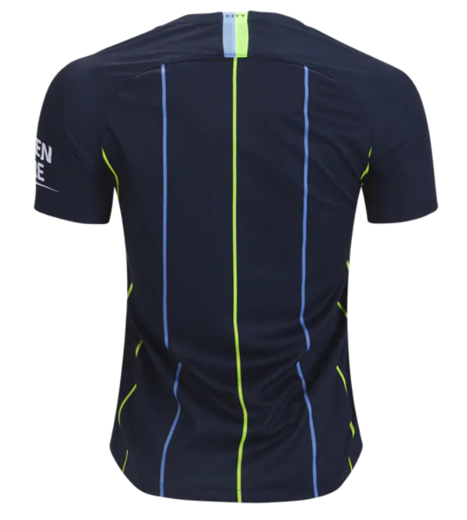 Nike Manchester City Fc Away Jersey 18/19 Club Replica Dark Obsidian/White Mens Medium - Third Coast Soccer