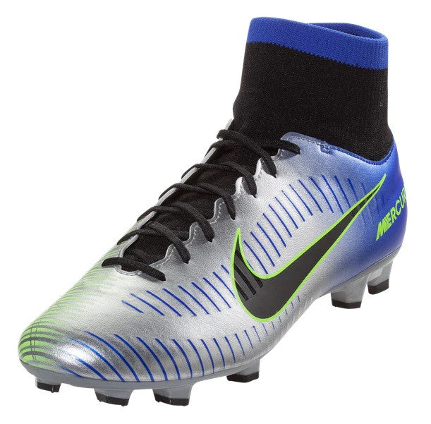 Nike Mercurial Victory VI NeymarJR DF FG - Racer Blue/Chrome/Volt/Black Mens Firm Ground Racer Blue/Black/Chrome/Volt Mens 6.5 - Third Coast Soccer