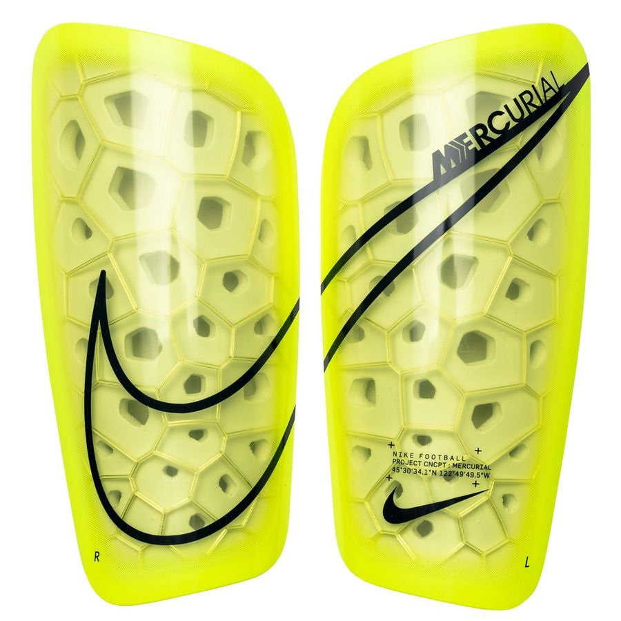 NIKE MERCURIAL LITE SG NIKESP2120-704 Adult Shinguards Small Yellow - Third Coast Soccer