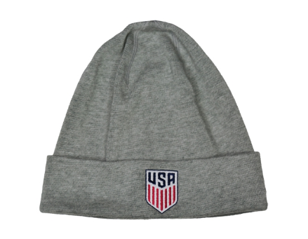 Nike Usa Beanie - Dark Grey Heather/Dark Steel Grey/White Hats Dk Grey Heather/Grey/White Misc - Third Coast Soccer