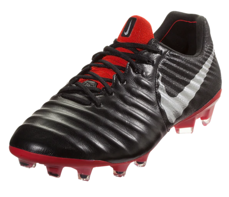 Nike Tiempo Legend 7 Elite Fg - Black/Metallic Silver/Light Crimson Mens Firm Ground Mens 6.5 Black/Metallic Silver/Crimson - Third Coast Soccer