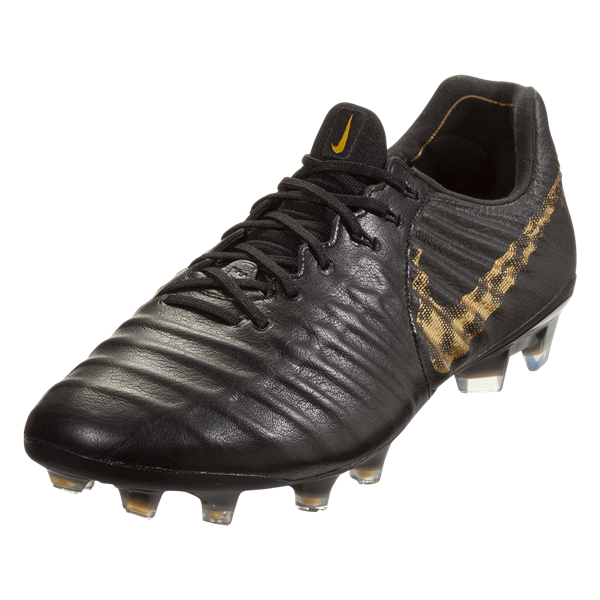 Nike Tiempo Legend VII Elite FG - Black/Metallic Gold Mens Firm Ground Mens 6.5 Black/Mtlc Vivid Gold - Third Coast Soccer