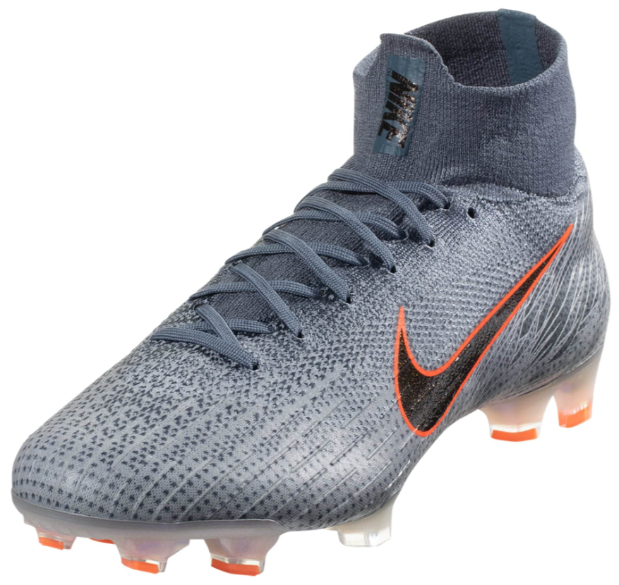 Nike Mercurial Superfly Vi Eltie FG - Armory Blue/Black/Wolf Grey/Hyper Crimson/Metallic Silver Mens Firm Ground Mens 6.5 Wolf Grey/Black/Armory Blue - Third Coast Soccer