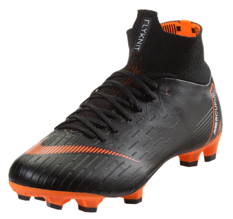 Nike Superfly 6 Pro Fg - Black/Total Orange/White Mens Firm Ground Black/Total Orange/White Mens 6.5 - Third Coast Soccer