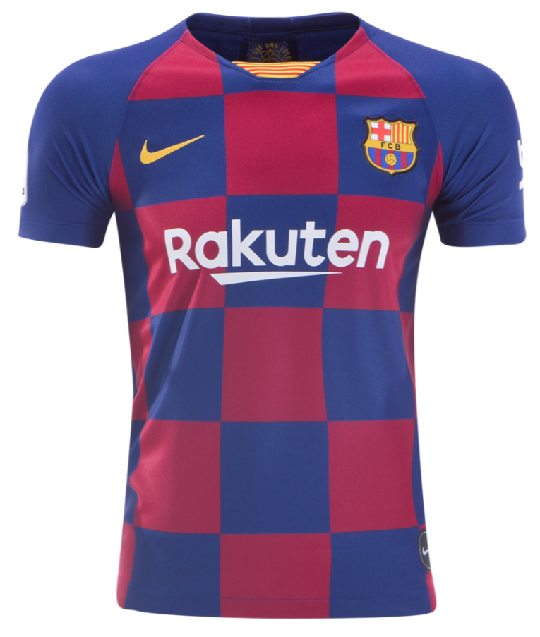 Nike Youth Fc Barcelona Home Jersey 19/20 Club Replica Youth Small Deep Royal Blue/Varsity Maize - Third Coast Soccer