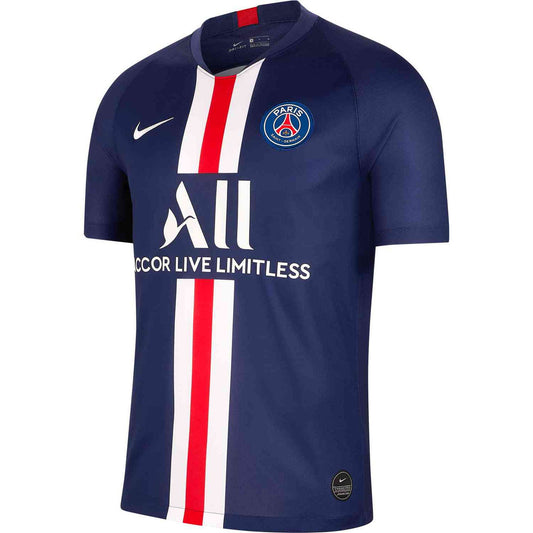 Nike Youth PSG 19/20 Home Jersey Club Replica Youth Small Midnight Navy/White - Third Coast Soccer