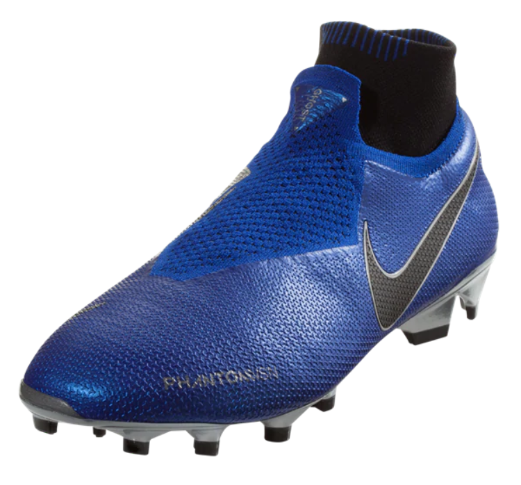 Nike Phantom Vision Elite DF FG - Racer Blue/Black/Metallic Silver/Volt Mens Firm Ground Mens 6.5 Race Blue/Silver/Black - Third Coast Soccer