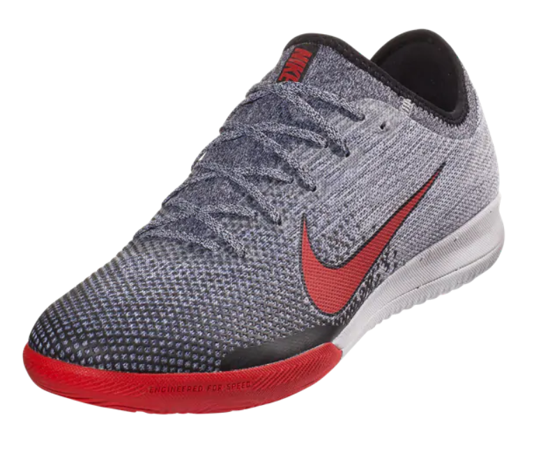 Nike Neymar Jr Mercurial Vapor 12 Pro IC - Grey/Challenge Red/Black Mens Indoor Mens 6.5 White/Challenge Red/Black - Third Coast Soccer