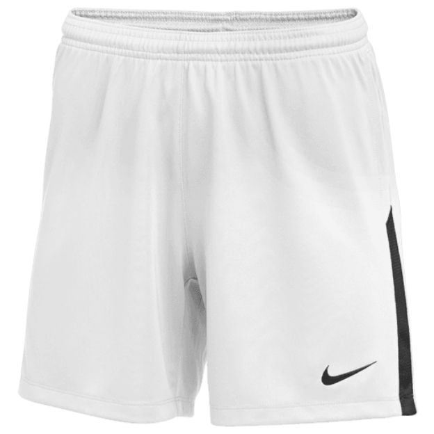 Nike Women's League Knit II Short Shorts White/Black Womens X-Small - Third Coast Soccer