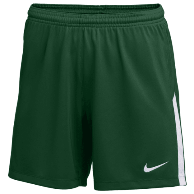 Nike Women's League Knit II Short Shorts Gorge Green/White Womens X-Small - Third Coast Soccer