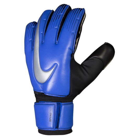 Nike GK Spyne Pro Glove - Racer Blue/Black/Metallic Silver Gloves Racer Blue/Black/Metallic Silv Size 11 - Third Coast Soccer