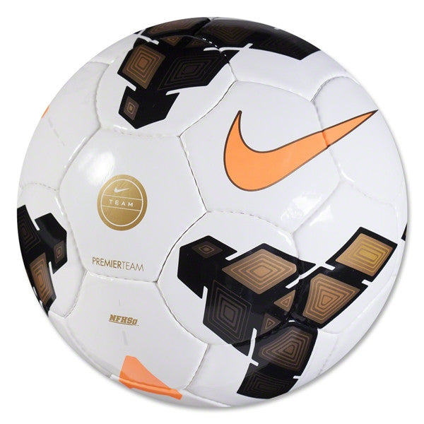 Nike Premier Team Nfhs Ball - White/Gold Total Orange Balls White/Gold/Total Orange 5 - Third Coast Soccer