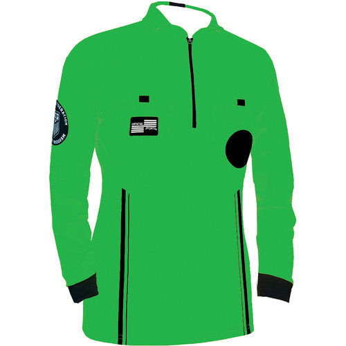 Official Sports USS Women's Pro LS Jersey - Green Referee Womens Extra Small Green - Third Coast Soccer