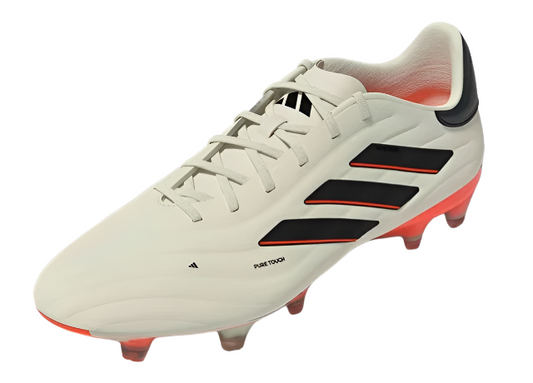 adidas Copa Pure 2 Elite FG - Ivory/Black/Solar Red Mens Footwear   - Third Coast Soccer