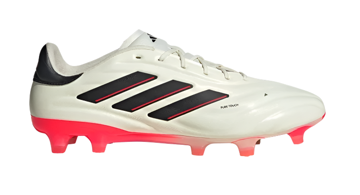 adidas Copa Pure 2 Elite FG - Ivory/Black/Solar Red Mens Footwear   - Third Coast Soccer