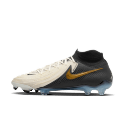 Nike Phantom Luna II Elite FG - White/Black/Gold Mens Footwear   - Third Coast Soccer