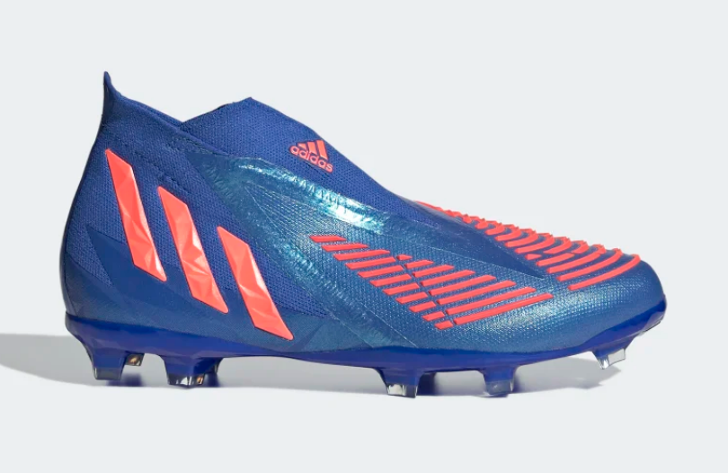 Adidas Predator Edge + FG J - Hi-Res Blue/Turbo Youth Firm Ground Youth 5.5 Hi-Res Blue/Turbo - Third Coast Soccer