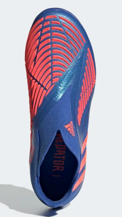 Adidas Predator Edge + FG J - Hi-Res Blue/Turbo Youth Firm Ground Youth 5 Hi-Res Blue/Turbo - Third Coast Soccer