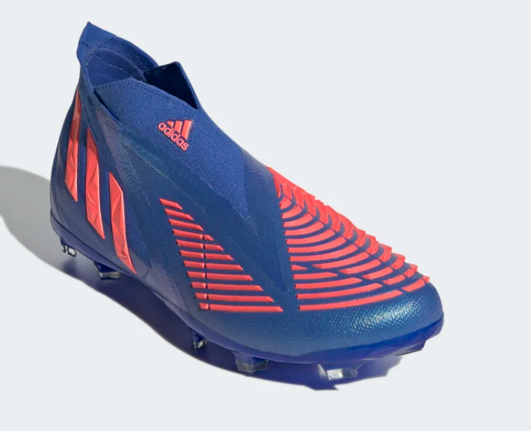 Adidas Predator Edge + FG J - Hi-Res Blue/Turbo Youth Firm Ground Youth 4 Hi-Res Blue/Turbo - Third Coast Soccer
