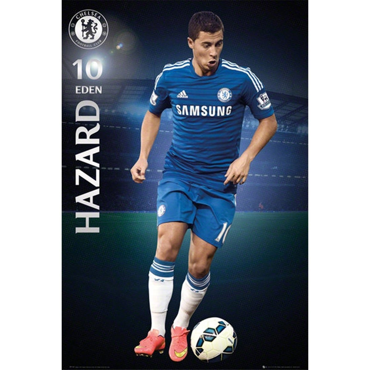 Chelsea Hazard 15/16 Poster Posters 24" X 36"  - Third Coast Soccer