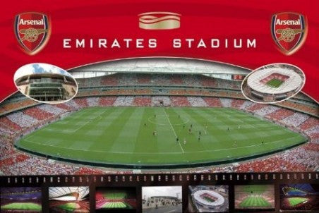Arsenal Emirates Stadium Poster Posters 24" X 36"  - Third Coast Soccer