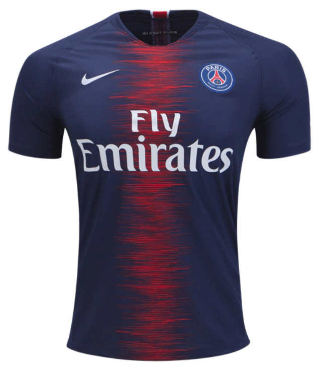 Nike Paris St. Germain Home Jersey 18/19 Club Replica Midnight Navy/White Mens Small - Third Coast Soccer