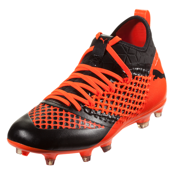 PUMA Future 2.3 Netfit FG/AG - Black/Shocking Orange Mens Firm Ground Mens 7 Black - Third Coast Soccer