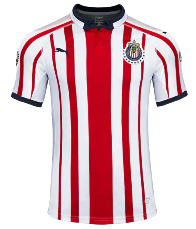PUMA Chivas Home Jersey 18/19 Club Replica Mens Small White/Red - Third Coast Soccer