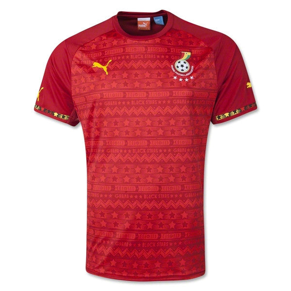 PUMA Ghana Away Replica Jersey 14/15 International Replica Chili Pepper Small - Third Coast Soccer