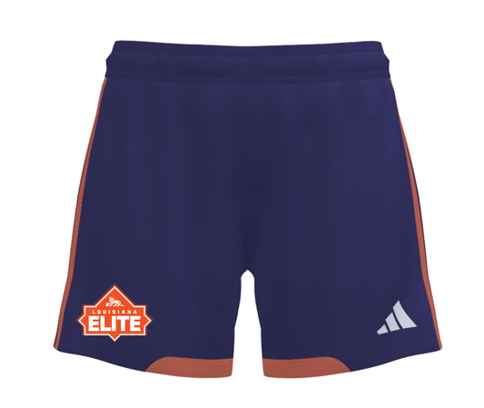 adidas LA Elite Women's Custom Tiro 26 Competition Short - Purple/Orange Louisiana Elite Girls Purple Womens XXSmall - Third Coast Soccer