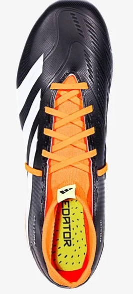 adidas Predator League Sock FG - Black/White/Red Mens Firm Ground   - Third Coast Soccer