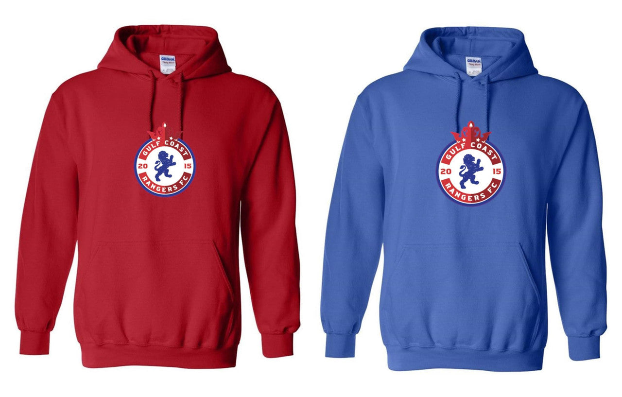 Rangers Hooded Sweatshirt - Royal or Red Gulf Coast Rangers Royal Mens Small - Third Coast Soccer