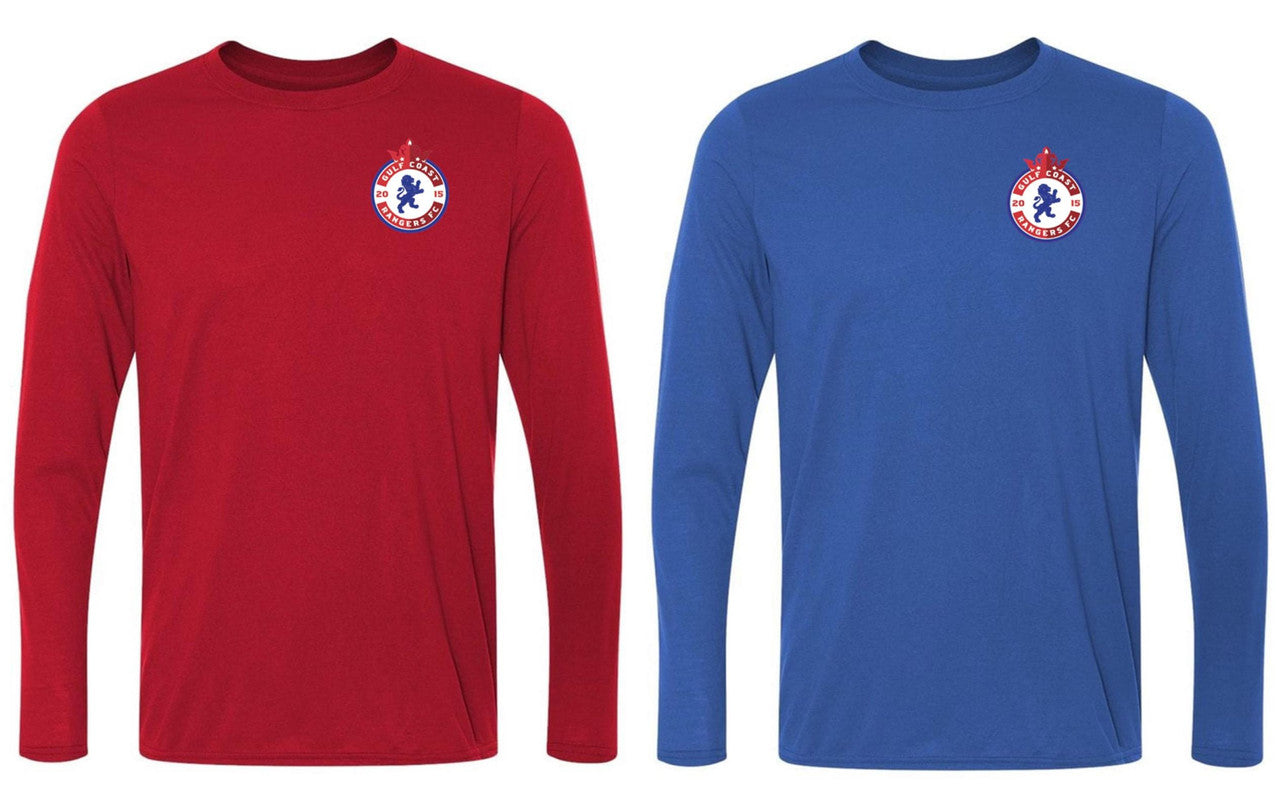 Rangers LS Performance Tee - Royal Gulf Coast Rangers Royal Mens Small - Third Coast Soccer