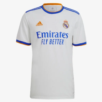 adidas Youth Real Madrid Home Jersey 21/22 Club Replica Youth Small White/White - Third Coast Soccer