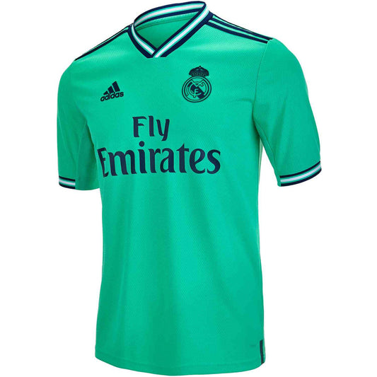 adidas Real Madrid 3Rd Jersey 19/20 Club Replica Closeout Mens Small Hi-Res Green/Night Indigo - Third Coast Soccer
