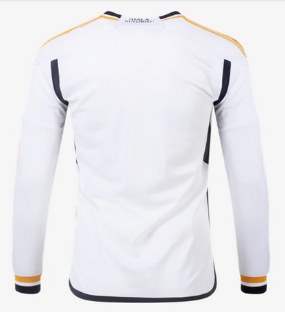 adidas Real Madrid Home Long Sleeve Jersey 23/24 Club Replica   - Third Coast Soccer