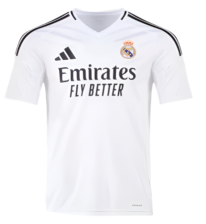adidas Real Madrid Home Jersey 24/25 Club Replica   - Third Coast Soccer