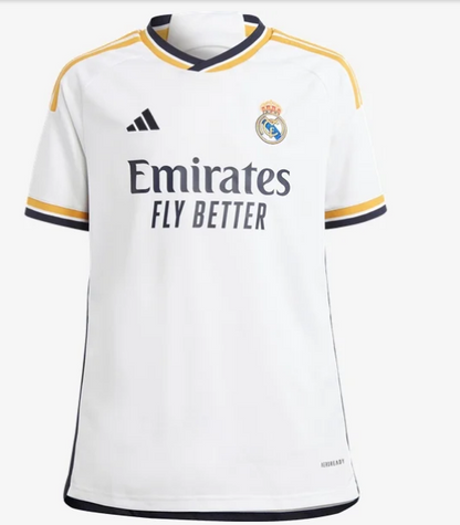 adidas Real Madrid Youth Home Jersey 23/24 Club Replica   - Third Coast Soccer