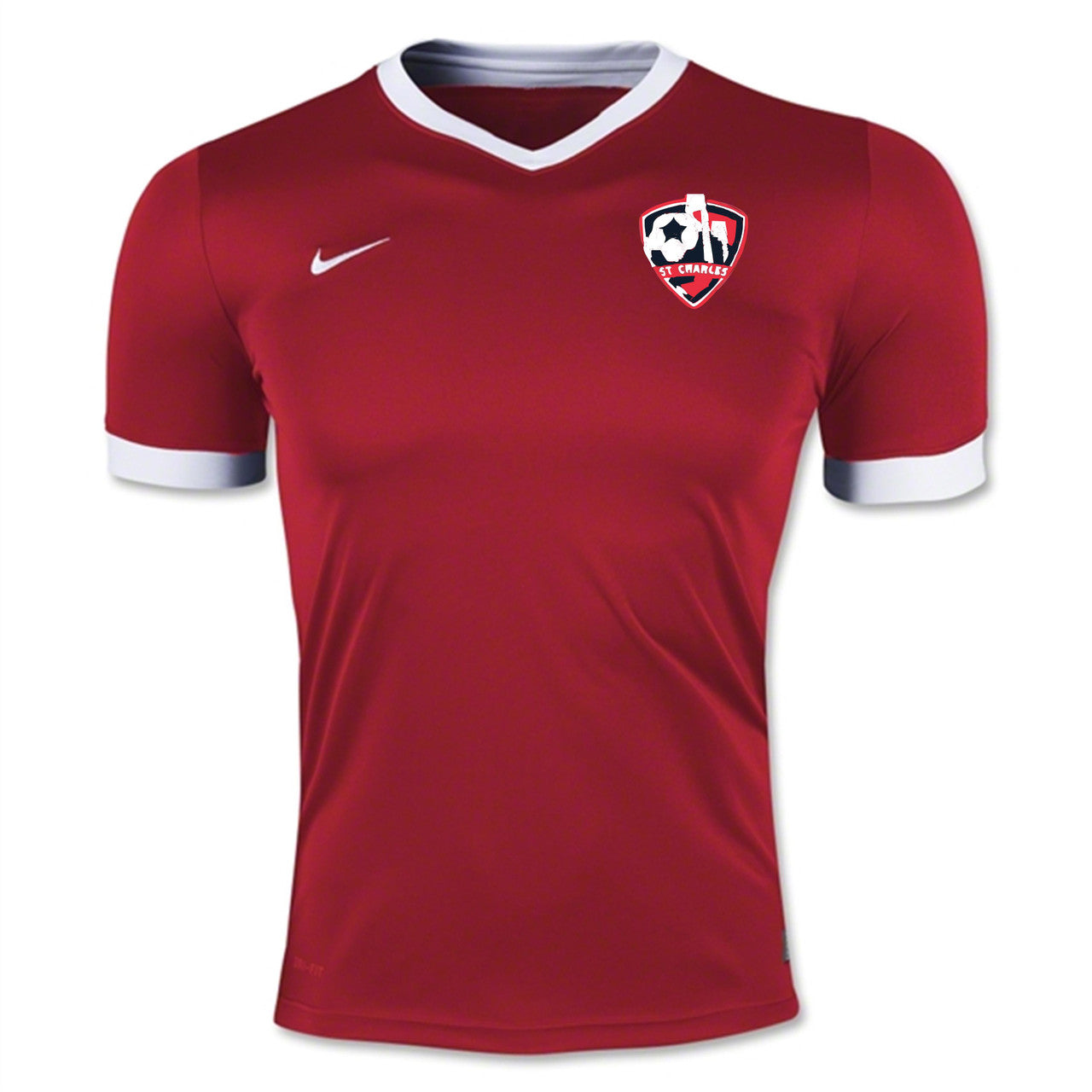 Nike SCSL Striker IV Jersey - University Red St. Charles Soccer Club Universityred/White Mens Small - Third Coast Soccer