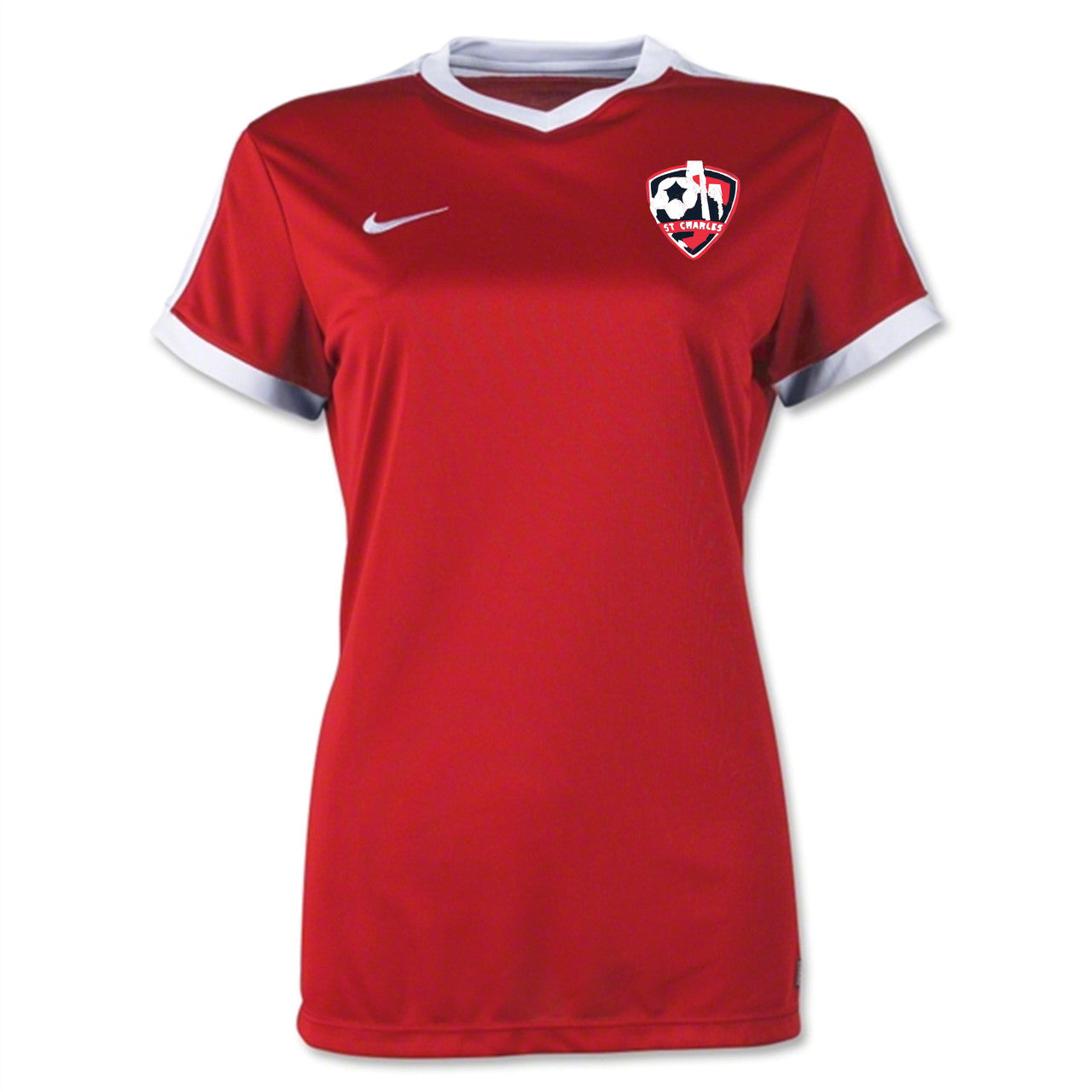 Nike SCSL Striker IV Women's Jersey - University Red St. Charles Soccer Club Universityred/White Womens Small - Third Coast Soccer