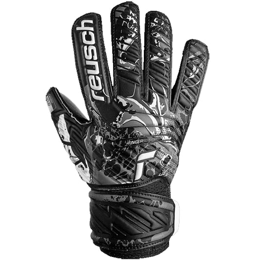 Reusch Attrakt Solid Finger Support Junior GK Glove Goalkeeper   - Third Coast Soccer