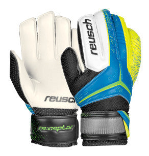 Reusch Re:Ceptor Junior Glove Gloves Ocean/Yellow 7 - Third Coast Soccer