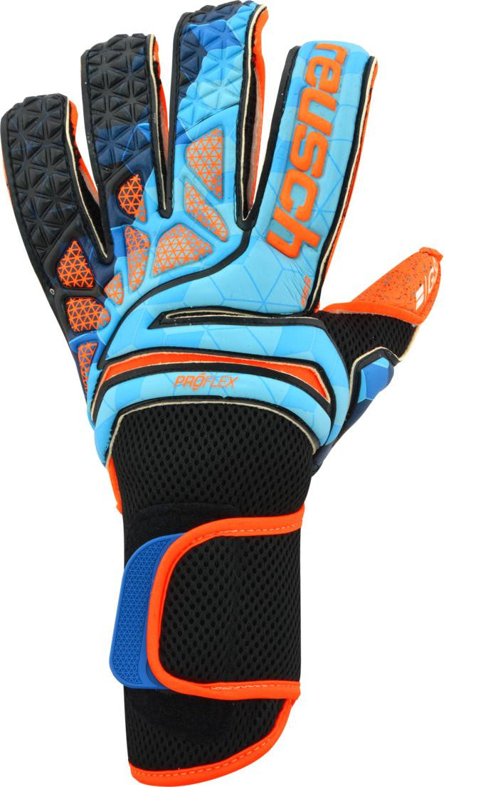 Reusch Prisma Pro G3 Fusion Evolution LTD Gloves Blue/Black/Shocking Orange Size 12 - Third Coast Soccer