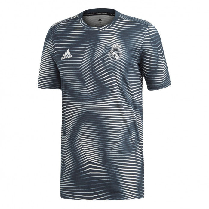 adidas Reral Madrid Pre-Match Jersey 18/19 Club Replica Mens Small Tech Onix/White - Third Coast Soccer