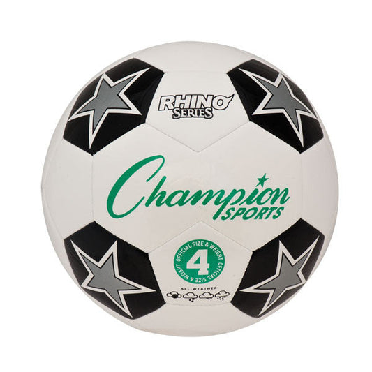 Champion Rhino Series Soccer Ball Balls White/Black Size 4 - Third Coast Soccer