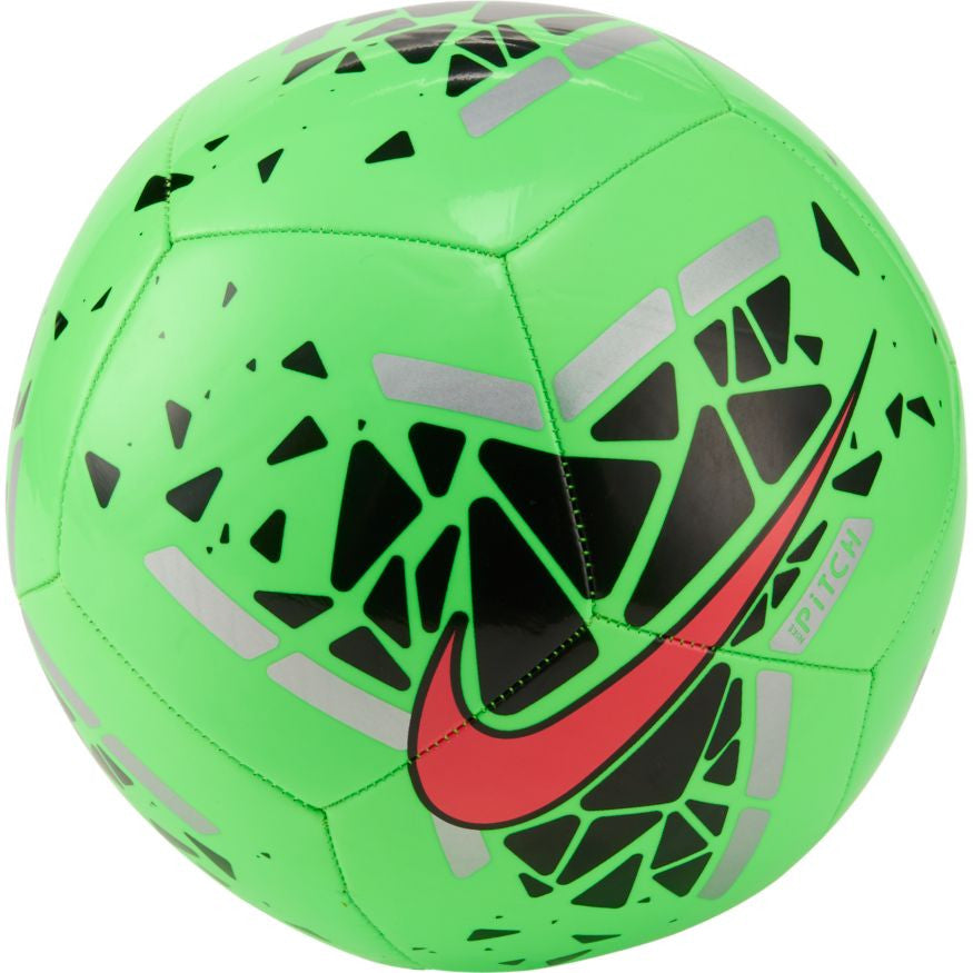 Nike Pitch Ball - Green Strike/Black/Laser Crimson Balls Size 5 Green Strike/Blk/Laser Crimson - Third Coast Soccer
