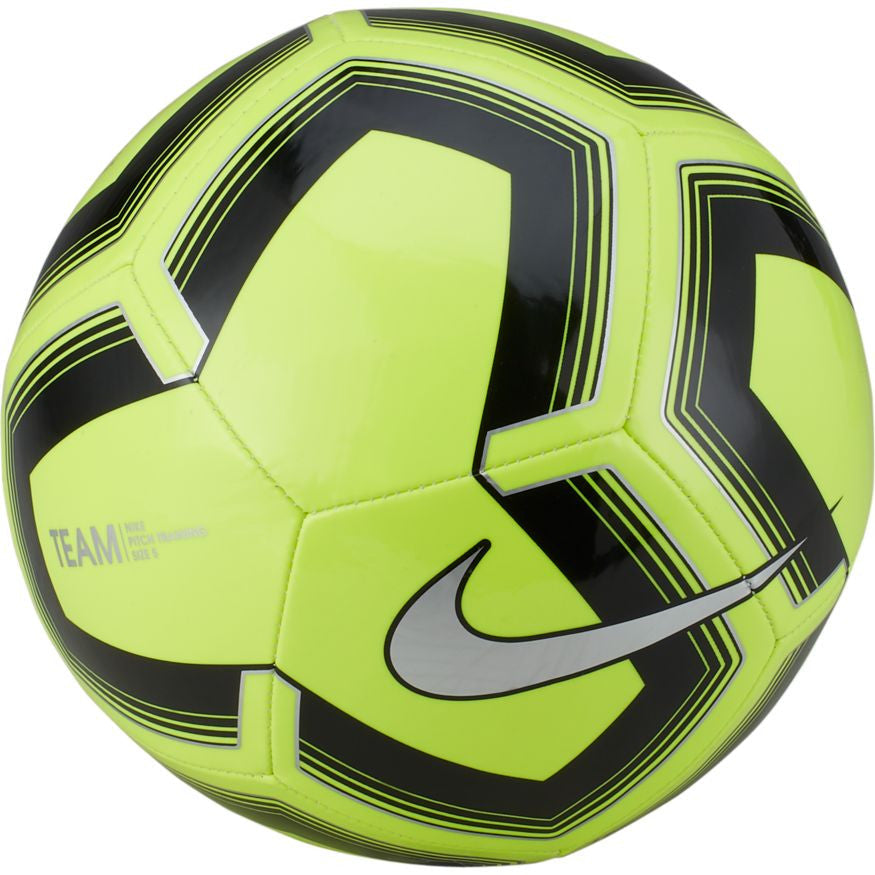 Nike Pitch Training Ball - Volt/Black/Silver Balls Size 5 Volt/Black/Silver - Third Coast Soccer